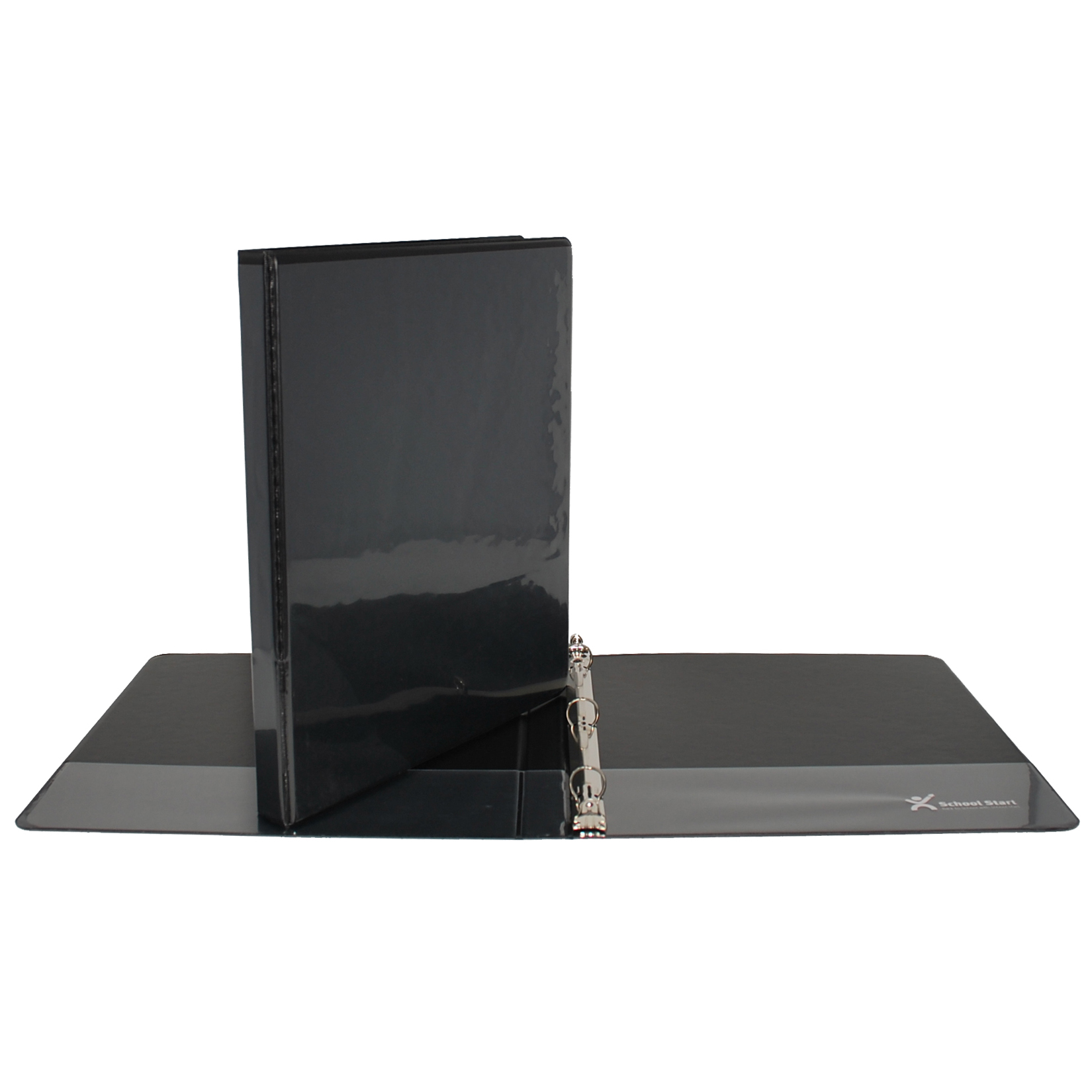 School Start O-Ring Easyview Binder (0.5", Black)